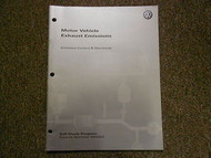 2002 VW Motor Vehicle Exhaust Emissions Service Shop Manual FACTORY OEM BOOK 02