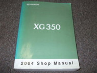 2004 Hyundai XG350 XG 350 Service Repair Shop Manual FACTORY NEW DEALERSHIP OEM