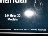 1987 Johnson Evinrude Electrical Outboards CD CU Service Manual OEM Boat