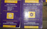 1996 DODGE INTREPID POWERTRAIN DIAGNOSTIC PROCEDURES Service Shop Manual SET OEM