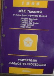 1996 DODGE INTREPID 42LE TRANSAX POWERTRAIN DIAGNOSTIC PROCEDURES Service Manual