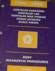 1996 DODGE MOPAR Intrepid BODY DIAGNOSTIC PROCEDURES Service Shop Manual FACTORY