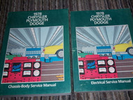 1978 PLYMOUTH FURY ROAD RUNNER SAPPORO VOLARE Service Repair Shop Manual Set OEM