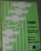 1988 CHEVY CHEVROLET CELEBRITY Electrical Diagnosis Service Repair Shop Manual