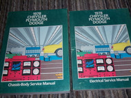 1978 DODGE MAGNUM Service Repair Shop Manual Set OEM 2 VOLUME SET FACTORY BOOKS