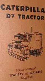 CATERPILLAR CAT D7 TRACTOR PARTS BOOK 17A11879 17A19442 DOZER FACTORY OEM X