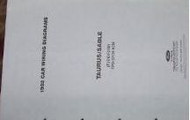 1992 FORD TAURUS Electrical Wiring Diagram Electrical & Vacuum Service Manual FO