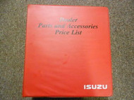 1998 ISUZU Dealer Parts and Accessories Price List Service Manual BINDER EDI OEM