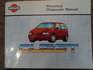 1992 Nissan Quest Electrical Wiring Service Repair Shop Manual FACTORY OEM BOOK
