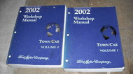 2002 LINCOLN TOWN CAR Service Shop Repair Manual Set W PCED & EWD 4 BOOK SET OEM