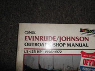 1956-1972 Clymer Evinrude Johnson Outboard Shop Manual 1.5-125 B734 Boat