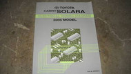 2005 Toyota CAMRY Electrical Wiring Diagram Service Shop Repair Manual EWD 2005