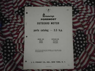 1965 Pennys Foremost Outboard 3.5 HP Part Catalog x