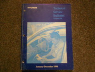 1998 HYUNDAI Technical Service Bulletins Repair Shop Manual FACTORY OEM BOOK 98