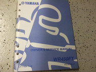 2004 2005 Yamaha WR450FT WR 450FT OWNERS Service Shop Repair Manual OEM FACTORY