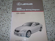 2008 Lexus GS450H GS 450 H Electrical Wiring Diagram Service Shop Repair Manual