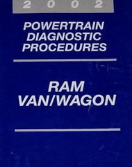 2002 DODGE RAM VAN WAGON Service Repair Shop Manual POWERTRAIN DIAGNOSTIC OEM