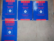 1993 CHRYSLER IMPERIAL FIFTH AVENUE SALON DODGE SHADOW Service Shop Manual Set