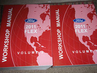 2011 Ford FLEX Service Shop Repair Manual Set FACTORY DEALERSHIP BOOKS 2011 NEW