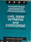 2001 CHRYSLER LHS CONCORDE DODGE 300M INTREPID POWERTRAIN DIAGNOSTIC Manual OEM