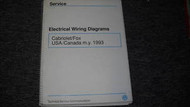 1993 VW Cabriolet Fox Electrical Wiring Diagram Shop Manual OEM BOOK 93 FACTORY