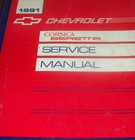 1991 Chevrolet Chevy BERETTA & CORSICA Service Shop Repair Manual FACTORY