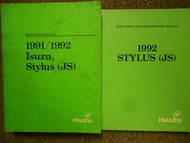 1991 1992 ISUZU STYLUS Service Repair Shop Manual Factory OEM Set