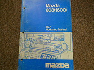 1977 Mazda 808 1600 Service Repair Shop Manual FACTORY OEM BOOK 77