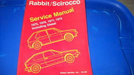 1975 1976 1977 1978 VW Rabbit Scirocco Service Repair Shop Manual FACTORY 75 78
