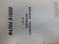 1974 Mazda B1600 B 1600 Emission Control Service Shop Manual FACTORY OEM Truck