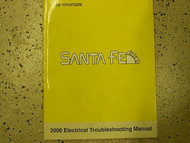 2006 Hyundai Santa Fe Service Electrical Troubleshooting Manual FACTORY OEM