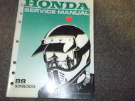 1988 1989 1990 1991 1992 Honda XR600R XR 600 R Service Shop Repair Manual NEW