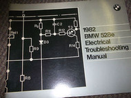 1982 BMW 528e 528E Electrical Troubleshooting Wiring Service Repair Manual OEM