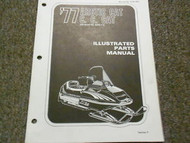 1977 Arctic Cat C. C. Cat Illustrated Service Parts Catalog Manual FACTORY OEM