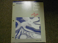 1998 HYUNDAI Parts Price List Manual JAN Sonata Accent FACTORY OEM BOOK 98