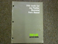 1986 Arctic Cat Jag Panther Illustrated Service Parts Catalog Manual FACTORY OEM