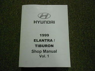 1999 HYUNDAI ELANTRA TIBURON Service Repair Shop Manual 2nd Edi V1 FACTORY OEM