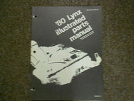 1980 Arctic Cat Lynx Service Repair Shop Manual Illustrated FACTORY OEM BOOK 80