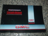 1997 GMC SIERRA Owners Manual BOOK NICE GENERAL MOTORS GMC TRUCK MANUAL GM X