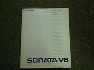 1989 1990 HYUNDAI SONATA V6 Service Repair Shop Manual FACTORY OEM BOOK 89 90