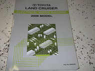2006 Toyota LAND CRUISER Electrical WIRING Diagram Service Shop Repair Manual
