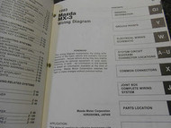 1993 MAZDA MX-3 MX3 Electrical Wiring Service Manual BOOK DEALERSHIP OEM Book 93