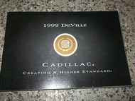 1999 CADILLAC DEVILLE Owners Manual BOOK GENERAL MOTORS CADILLAC MANUAL OEM XX
