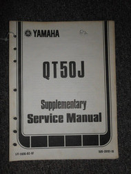 1982 Yamaha QT50J Service Repair Shop Supplementary Manual OEM FACTORY