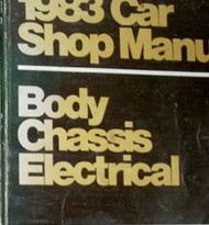 1983 FORD ESCORT LYNX EXP LN7 Service Shop Repair Manual BODY CHASSIS ELECTRICAL