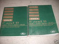 1993 Ford F&B 700 800 900 Truck Service Shop Repair Manual Set 2 VOL SET HUGE