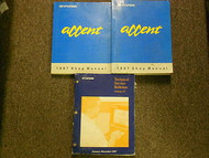 1997 HYUNDAI ACCENT Service Repair Shop Manual SET FACTORY OEM BOOK 97 DEAL