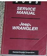 2003 Jeep WRANGLER Service Shop Repair Manual BOOK FACTORY DEALERSHIP MOPAR JEEP