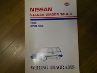 1988 Nissan Stanza Wagon Multi 4WD SGL Wiring Diagram Service Repair Shop Manual