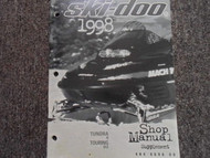 1998 Ski Doo Tundra R Touring SLE Service Repair Shop Manual Supplement OEM BOOK